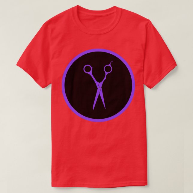 Schere Lila 1 T-Shirt (Design vorne)