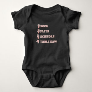 Schere mit Rock Paper (Schere) Baby Strampler