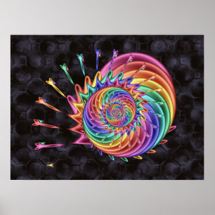 Schere Spiral Poster