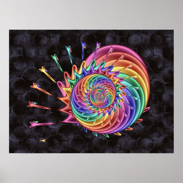 Schere Spiral Poster (Vorne)