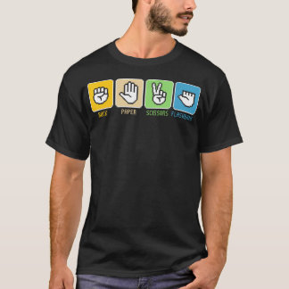 Schere Stein Papier Flashbang Gamer Vintage T-Shirt