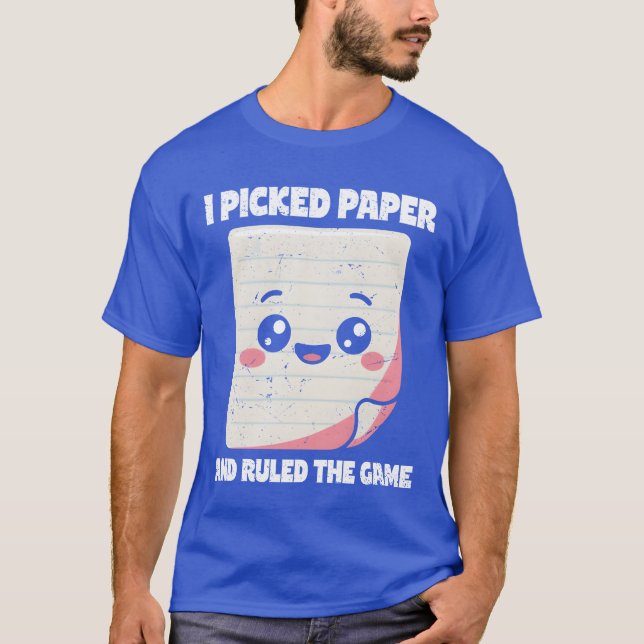 Schere, Stein, Papier hat Papier gewählt, beherrsc T-Shirt (Vorderseite)
