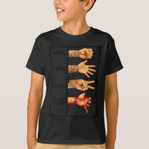 Schere Stein Papier Knallkörper Gamer Meme T-Shirt