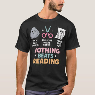 Schere Stein Papier Lehrer Bibliothekar Nichts Sch T-Shirt
