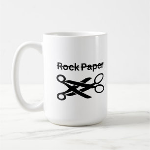 Schere Stein Papier Lustiges Lesben-Thema Kaffeetasse