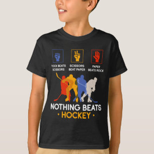 Schere, Stein, Papier Nichts schlägt Hockey T-Shirt