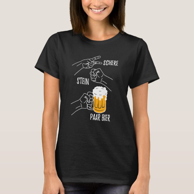 Schere Steinparkbierhops 1 T-Shirt (Vorderseite)