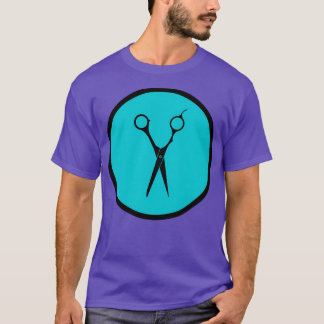 Scheren Blau T-Shirt