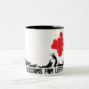 Scheren für linkes zweifarbige tasse