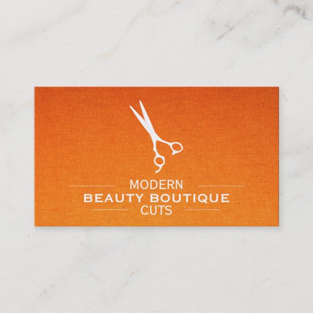 Scheren mit Trennteilen Textile Strahlung Visitenkarte (Vorderseite)