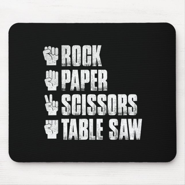 Scherensteinpapier-Tischsäge Lustiges Halloween Mousepad (Vorne)