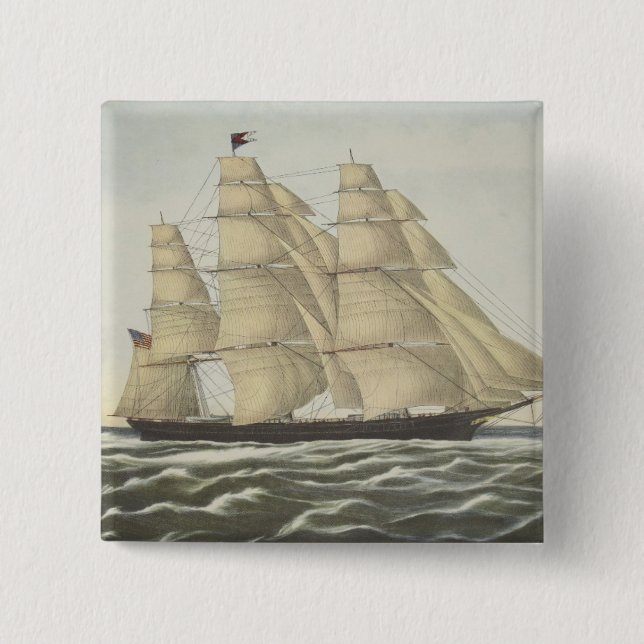 Scherer-Schiff, fliegende Wolke Button (Vorderseite)