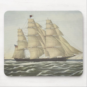 Scherer-Schiff, fliegende Wolke Mousepad