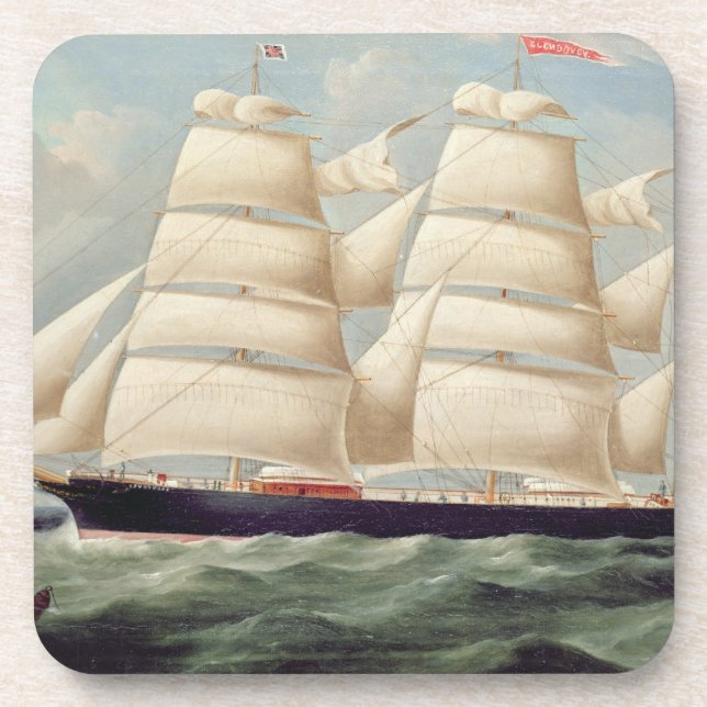 SchererBarque "Clendovey" (Öl auf Leinwand) Untersetzer (Vorderseite)