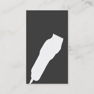 Scherfriseur-/-Cosmetologist-Visitenkarte (grau) Visitenkarte