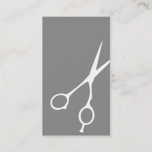 Scherfriseur-/-Cosmetologist-Visitenkarte (grau) Visitenkarte