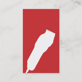 Scherfriseur-/-Cosmetologist-Visitenkarte (rot) Visitenkarte