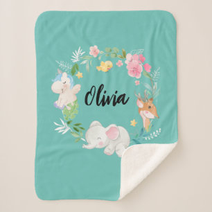 Scherpa-Decken für Boho-Tiere Sherpadecke