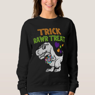 Scherz Brülle Behandle Dinosaurier Trex Kleinkind Sweatshirt