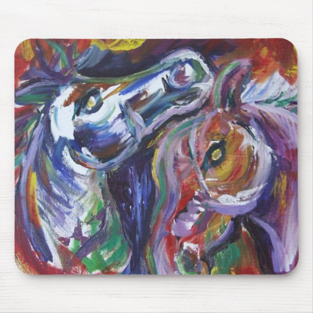 Scherzen 18' Acryl x 24 auf Leinwand Mousepad (Vorne)