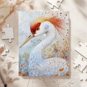 Scherzhafte Sandhügel-Kranich-Kunst Puzzle