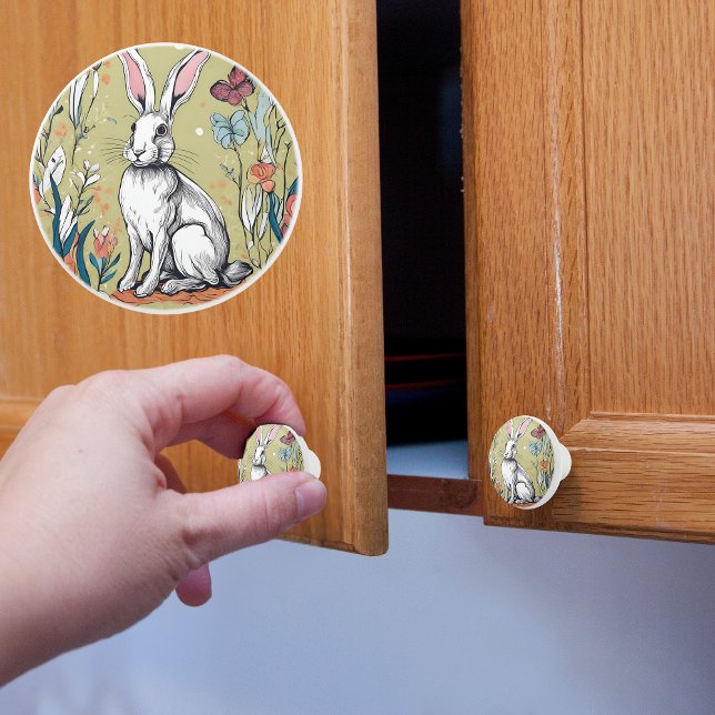 Scherzhafter Hase Keramikknauf (Von Creator hochgeladen)
