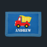 Scherzt Bau dumptruck Geldbörse für Jungen<br><div class="desc">Scherzt Baufahrzeug dumptruck Geldbörse für Jungen. Personalizable Name. Geburtstag- oder Weihnachtsgeschenkidee für Kinderpersonalisiertes Geschenk mit Namen- oder Monogramminitialen. SpielzeugKippervektor Art.</div>