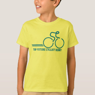 Scherzt den zukünftigen Radfahrer, der T - Shirt