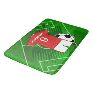 Scherzt Fußball Schlafzimmer-Sammlung 1 Badematte