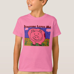 Scherzt gerade am Herzen - Schwein (1c) - jemand T-Shirt