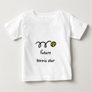 Scherzt Tennist-shirt mit niedlichem Sprichwort - Baby T-shirt