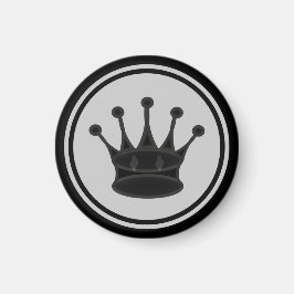 Schess Piece Black Queen Magnet