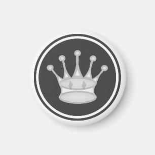 Schess Piece White Queen Magnet