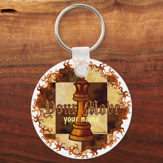 Schess Queen Schlüsselanhänger (Vorderseite)