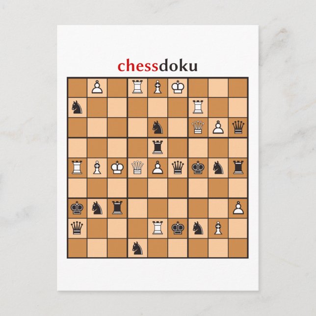 Schessdoku Postkarte (Vorderseite)