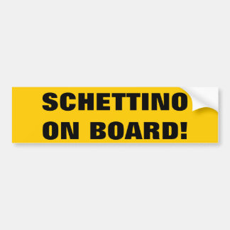 SCHETTINO AN BORD! AUTOAUFKLEBER