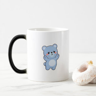 Scheuer Bär Minimal Kawaii Stil Verwandlungstasse