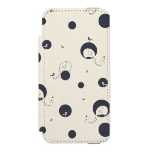 Scheuer Elefant-Muster Incipio Watson™ iPhone 5 Geldbörsen Hülle