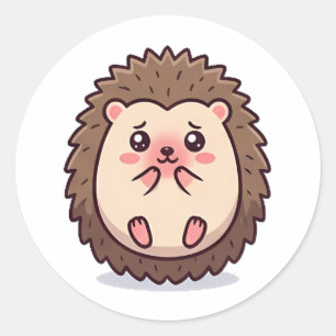 Scheuer Igel Runder Aufkleber