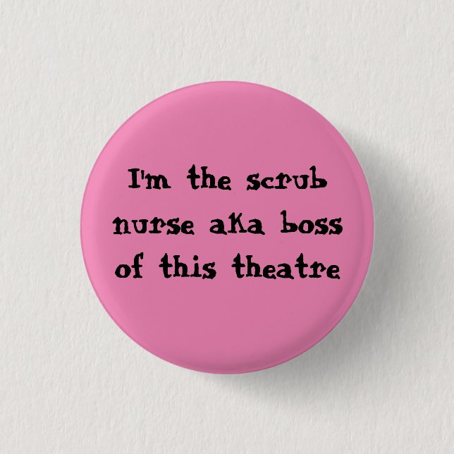 Scheuern Sie Krankenschwester-Abzeichen Button (Vorderseite)