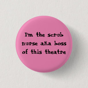 Scheuern Sie Krankenschwester-Abzeichen Button