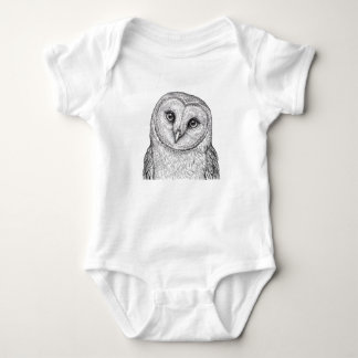Scheues Schleiereulen-Baby-Body-Design Baby Strampler
