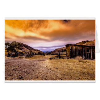 Scheune an der Dämmerung