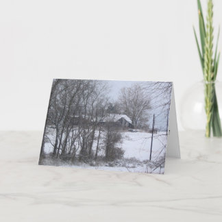 Scheune Feiertagskarte