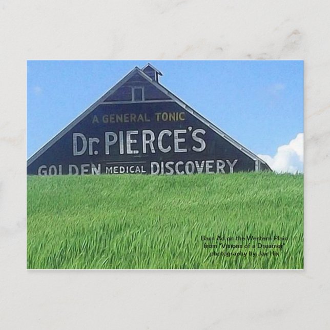 Scheunen-Anzeige auf dem Western schlicht Postkarte (Vorderseite)