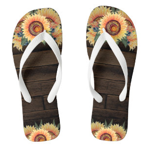 Scheunen-hölzernes Land-rustikale Flip Flops