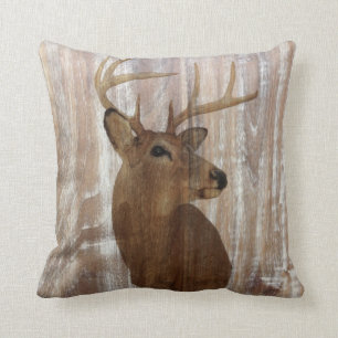 Scheunen-Holzrotwild des Outdoorsman-Westerns Kissen