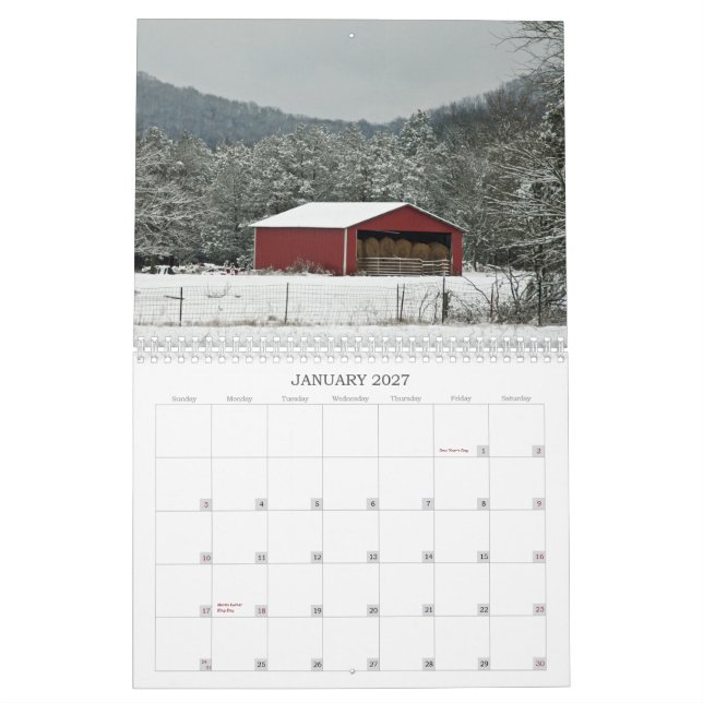 SCHEUNEN KALENDER (Jan 2027)