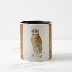 Scheunen-Schleiereule rustikale Vintage-Natur-Illu Tasse