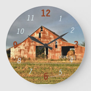 Scheunen-Uhr 185 fv-anpassen Große Wanduhr